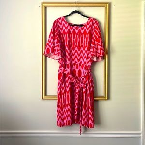 ELOQUII Beautiful Retro Pink Dress